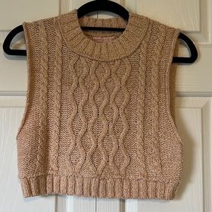 Sweater tank crop